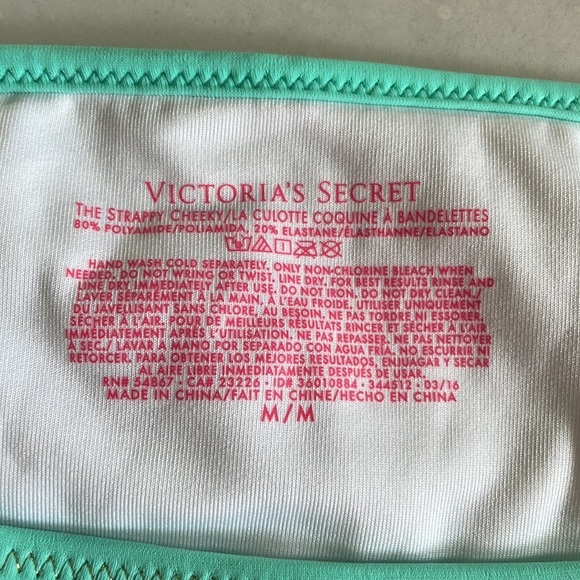 Victoria Secret Multi-Colored Striped Swim Bottoms - Picture 2 of 5